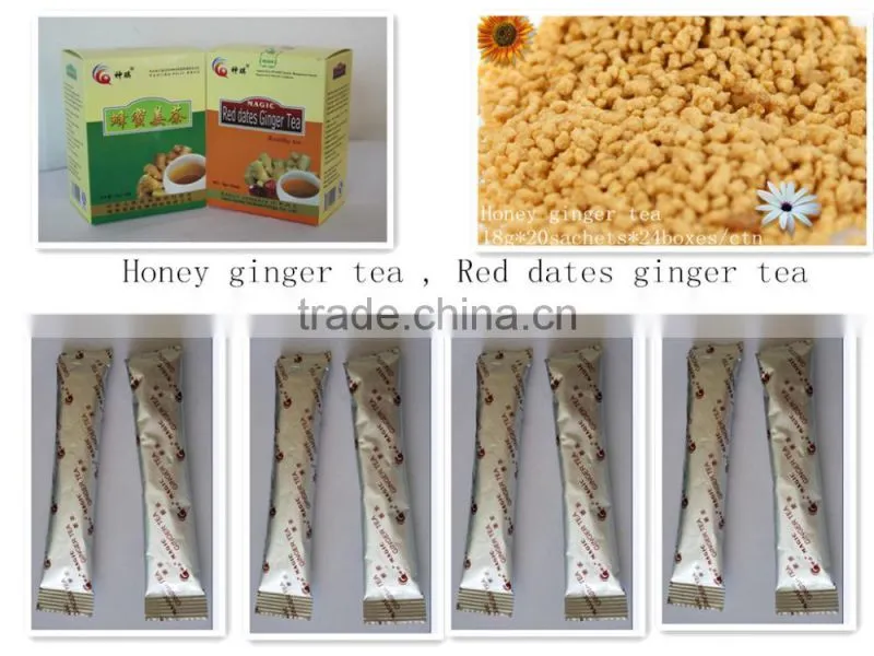 Sweeter taste of ginger tea with brown cane sugar