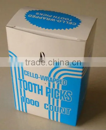 individual wrapped wooden&bamboo toothpick