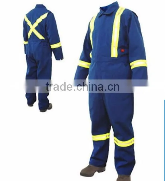 Customized Fire Retardant Industrial Ultrasoft uniform Reflective Tape overalls