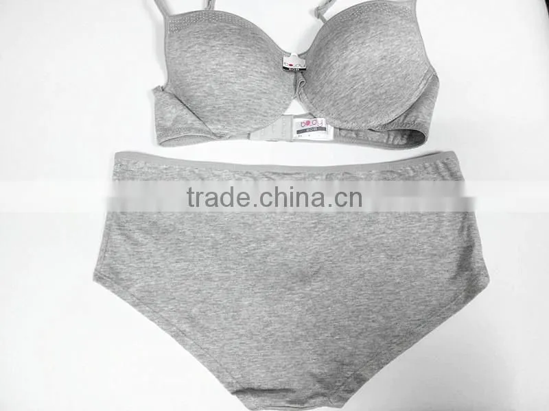 Cotton sports bra woman sports bra and panty set