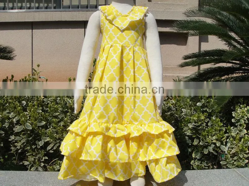 2015 wholesale ruffle dresses ,kids long dress.latest dress designs