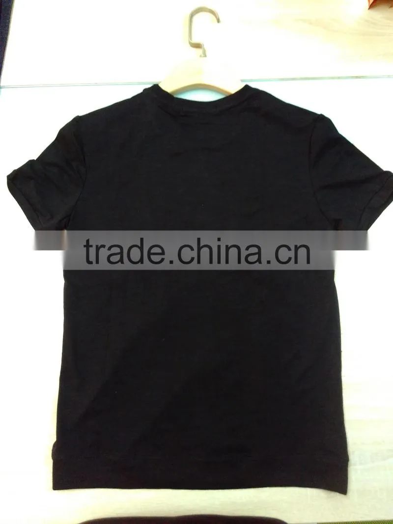 GZY Guangzhou stock lots breathable fabric soft sequin t-shirt for man