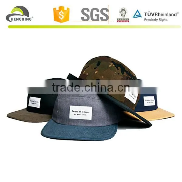 Raised 5 Panel Hat Wholesale Blank 5 Panel Hat Camo 5 Panel Hat