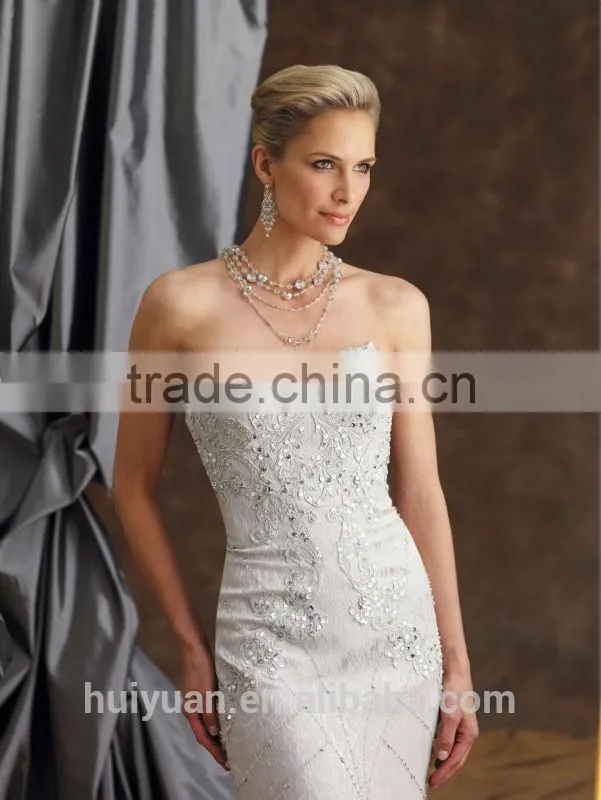 2 pieces long sleeve beaded formal white evening gowns