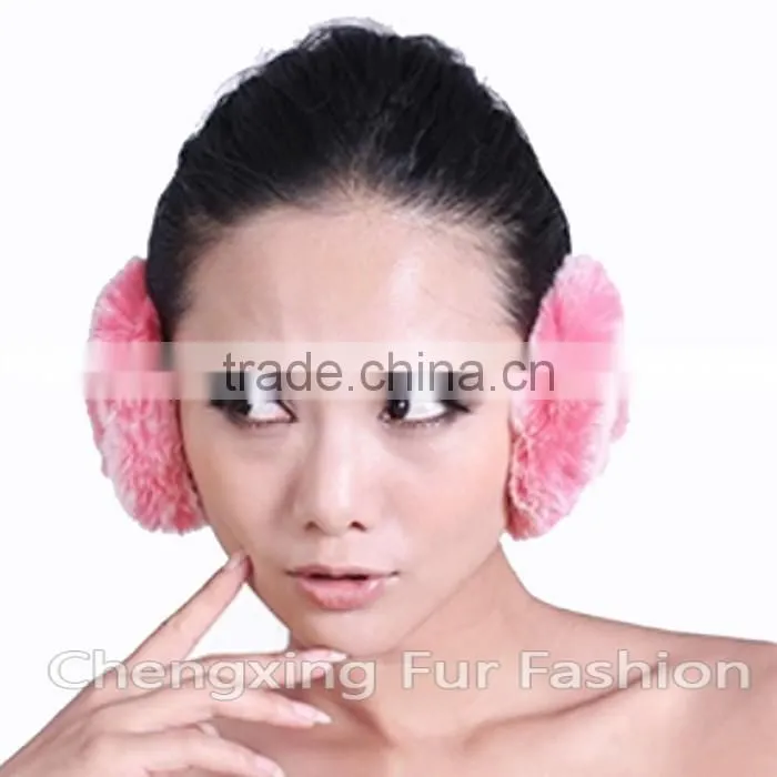 CX-EM-03N Winter Fashion European Pretty Real Rex Rabbit Earmuffs