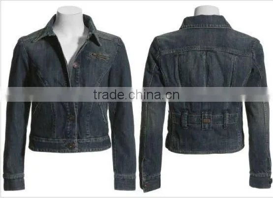 100% Cotton Blue Women Denim Jacket