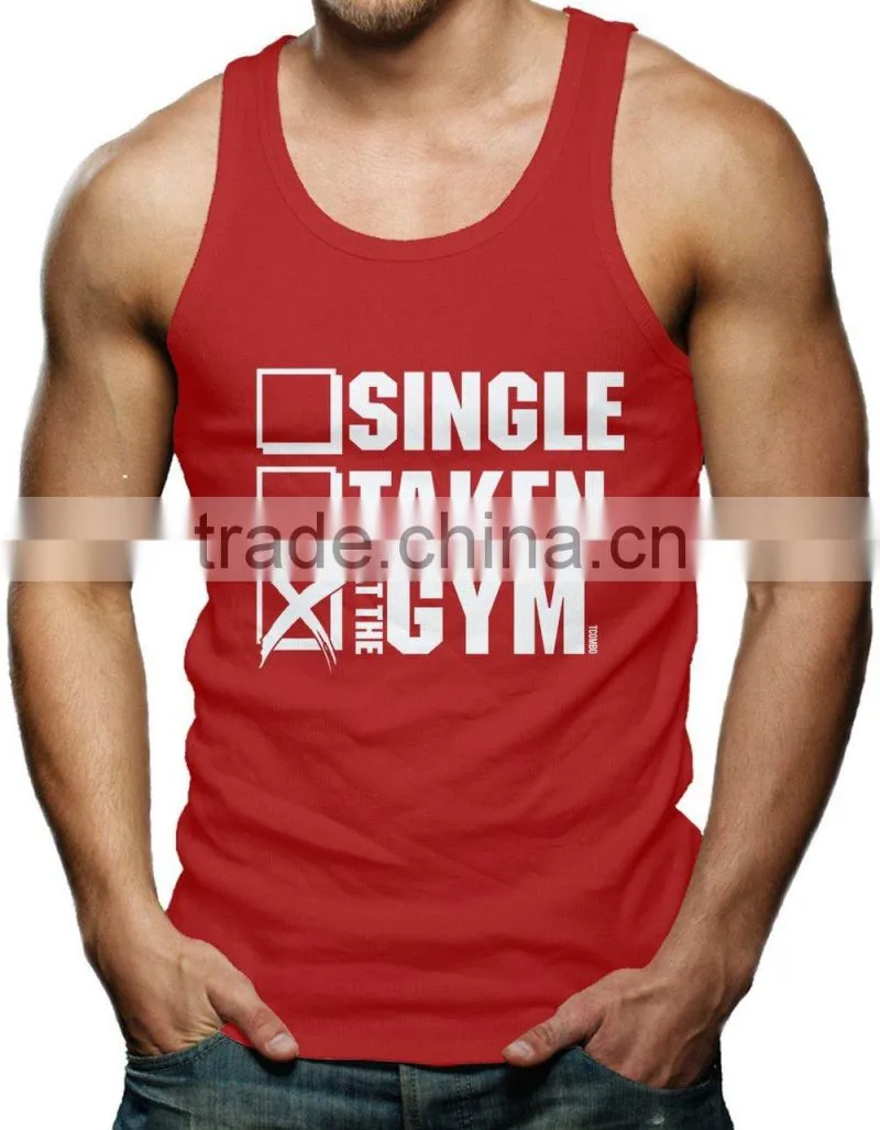 Custom Printed Men's Gym Tank TOPs