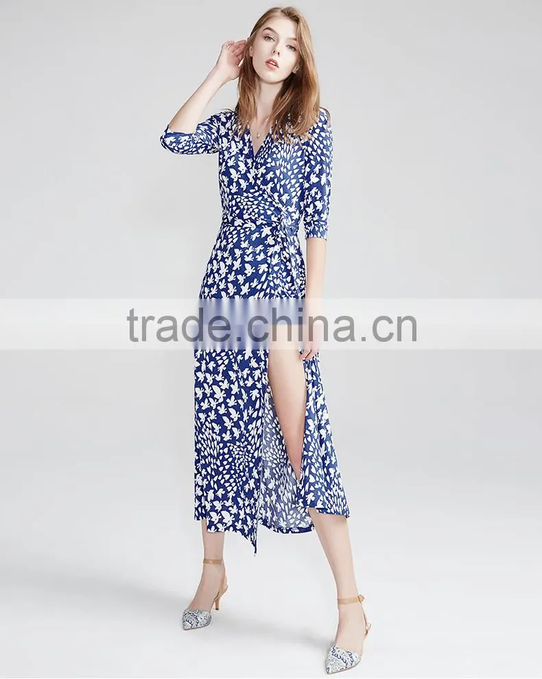 Z&M Women's 2017 New Fashion dress Silk dress Dress dress