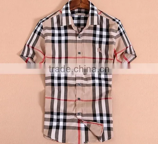 short sleeve fashion slim fit men shirt