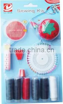 Decorative pearl head pins hotel mini sewing kit