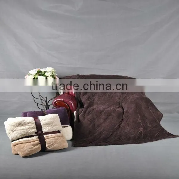 ultra soft&warm fashion embossed quilt