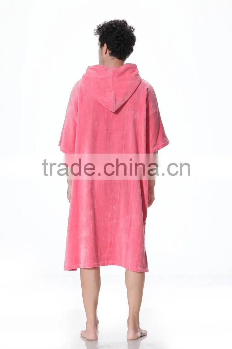 Cheap cotton velour unisex privacy poncho towel