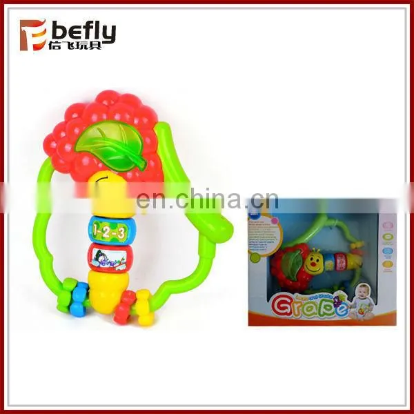 Cute plastic rattle ball toys