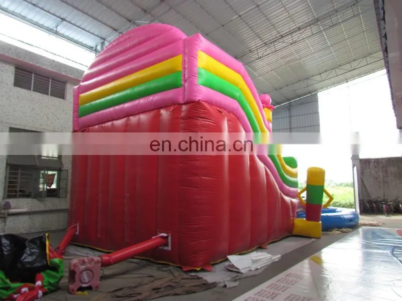 Best selling 0.55mm PVC tarpaulin jumping castles inflatable water slide