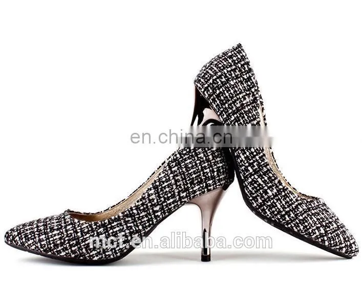 MCH-2398 New 2017 latest stylsish sweet white high heel ladies shoes with bowknot women pointed toe pumps shoes wholesale