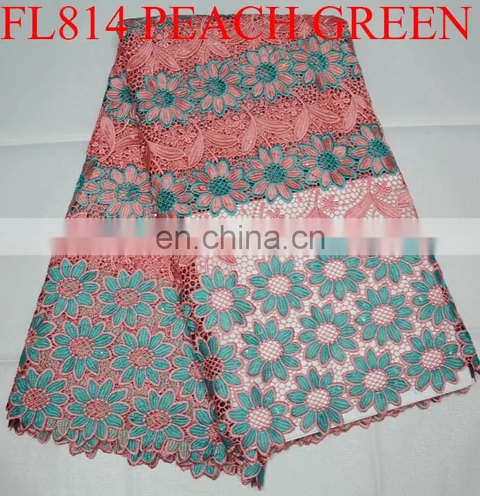 free shipping african beautiful flower cord lace fabric guipure lace fabric