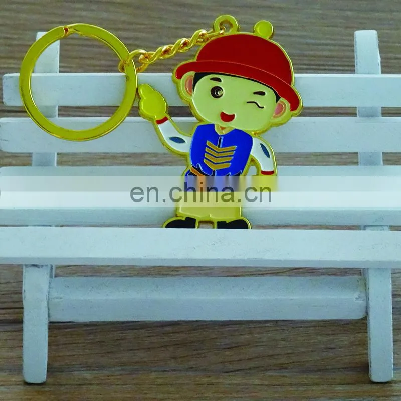 Wholesale promotional gifts custom oval shape metal keychain