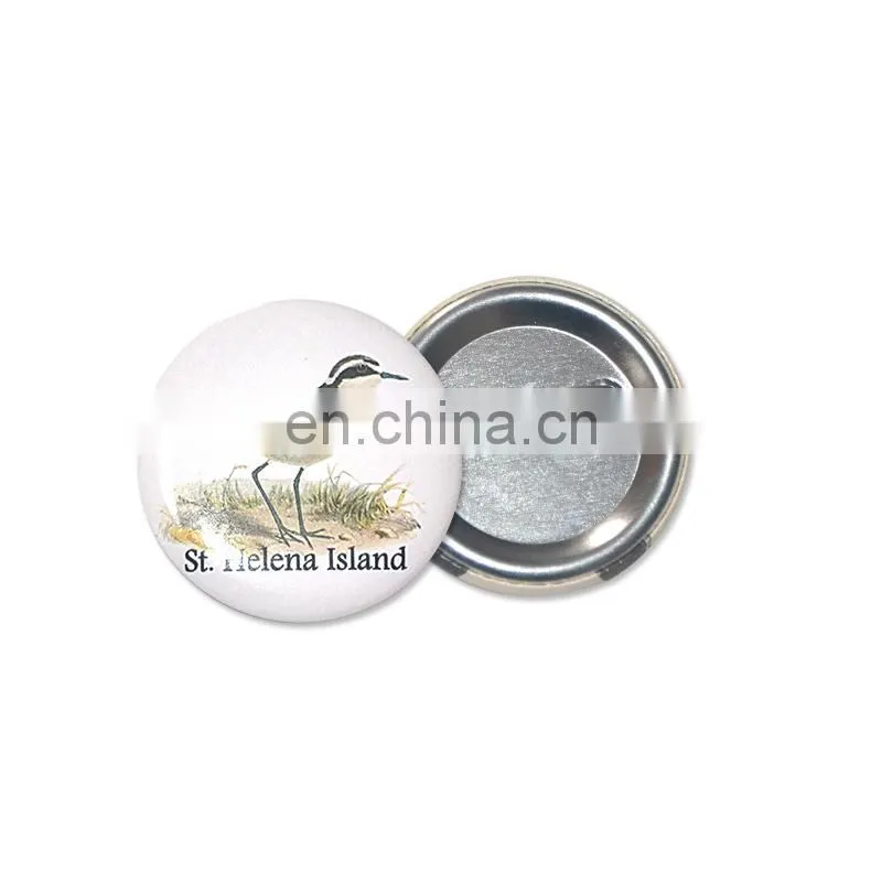 Metal safty pin back advertising promotions tin button badge
