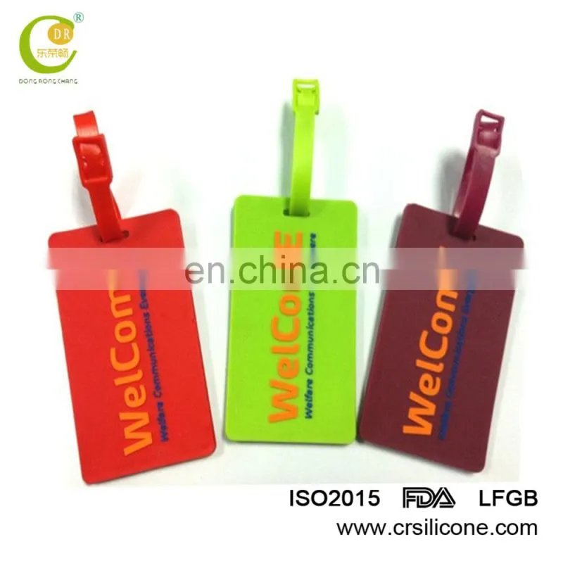 Direct Sale Custom Personalised Eco-Friendly Pvc Luggage Name Tags From Factory