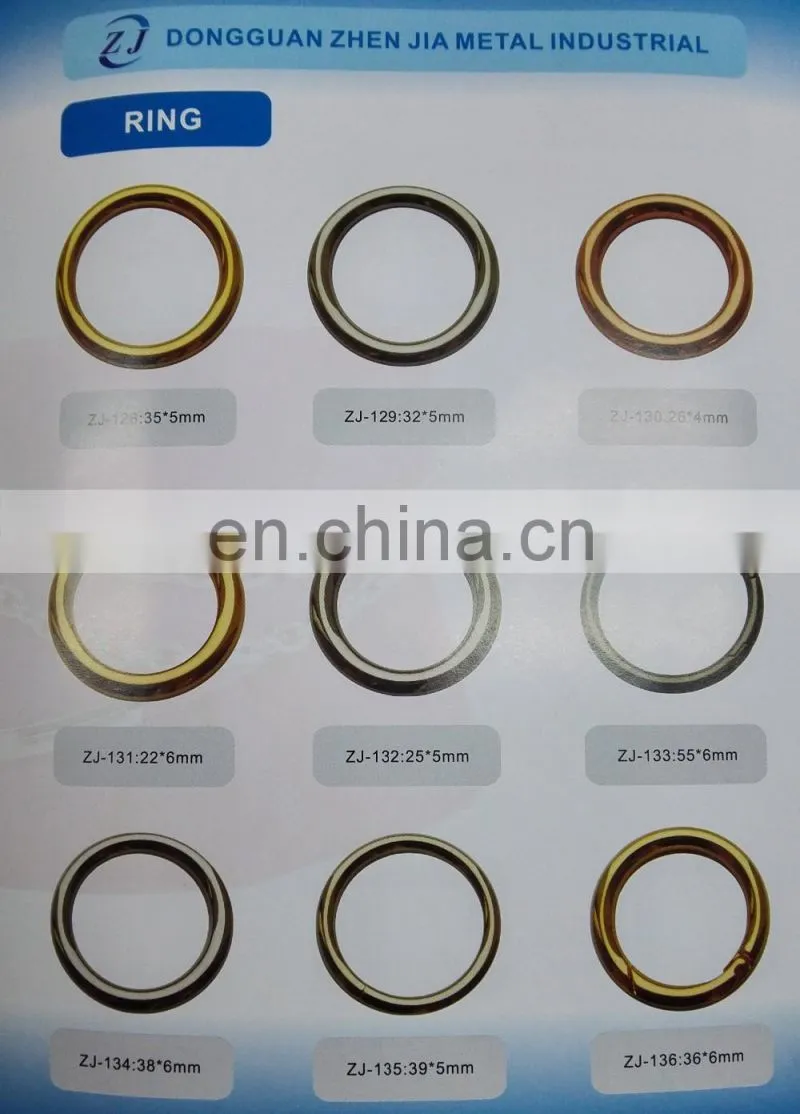 Customer's Logo, Metal Spring Gate Flat O-ring
