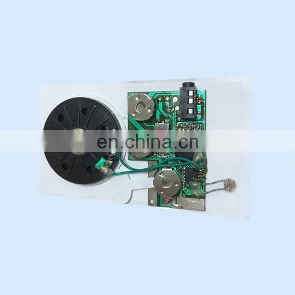 Pre-reord and recordable sound module for greeting cards