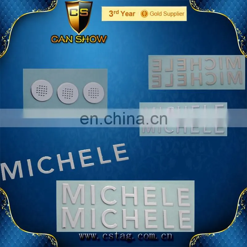 Silver metal sticker LOGO