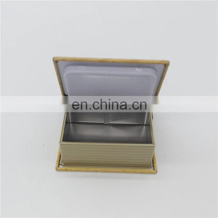 custom metal tin book box/book shape tin can metal box