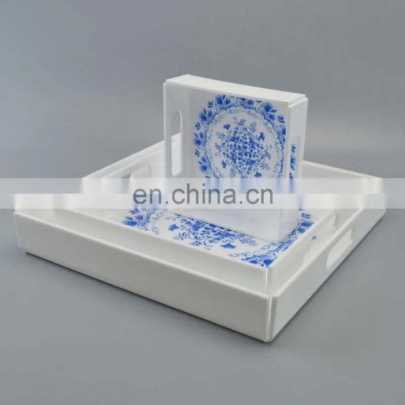 Cheap Customized new acrylic butler tray table serving tray