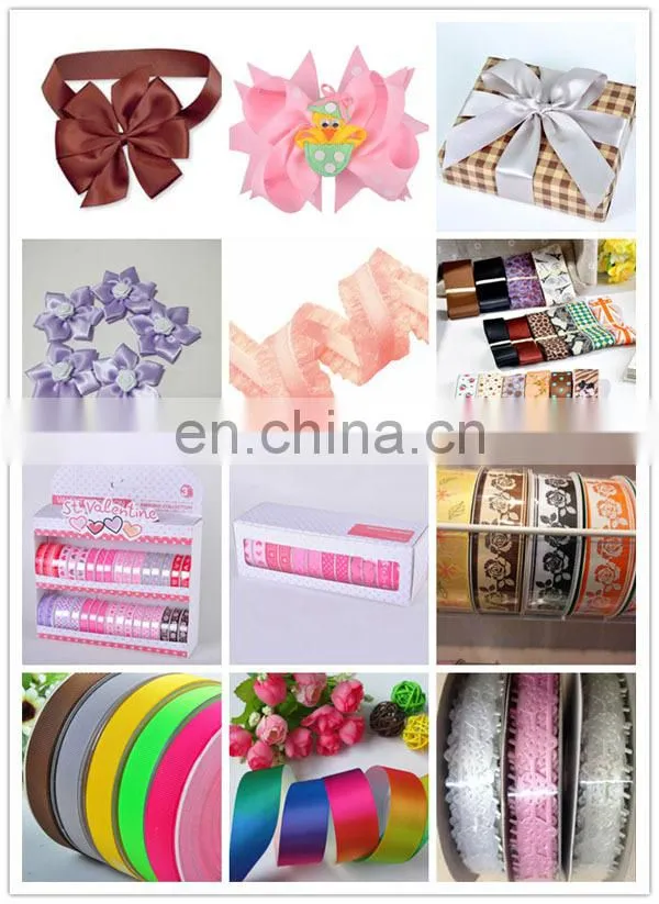 Pretty gift box packing ribbon bow