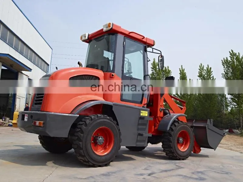 1.5ton mini front end wheel loader with wood splitter