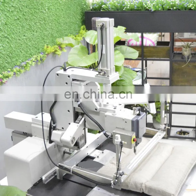 Automatic Pillow cushion circle tacking car sea sewing machine
