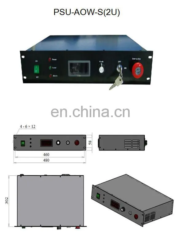 100uJ 2000mW 532nm Green LD Pumped all solid state Q-switched Laser
