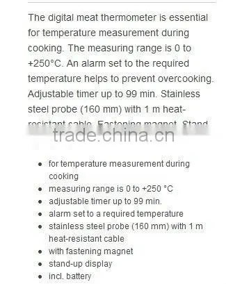 BBQ Digital Roast Thermometer with Probe