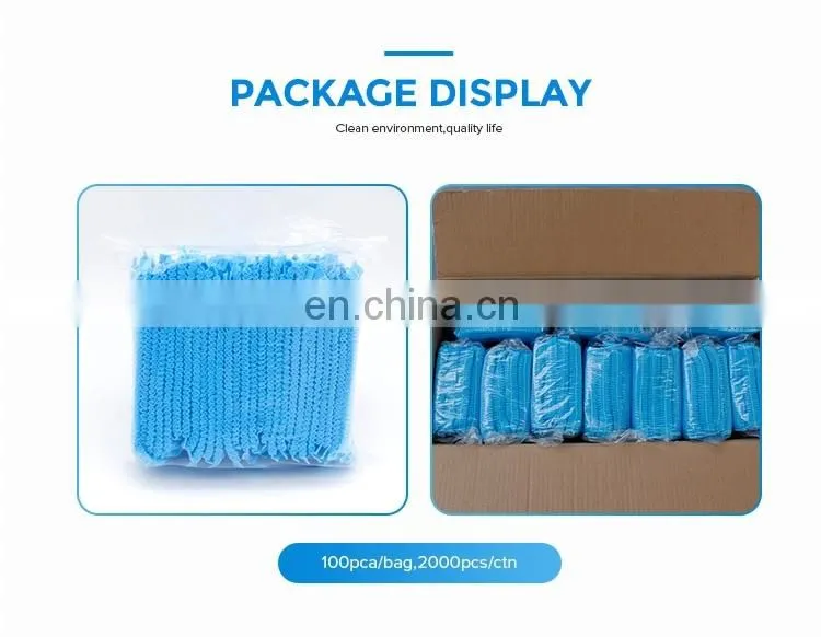 Anti Dust Breathful Disposable Hat Hair Net Non Woven mob Caps