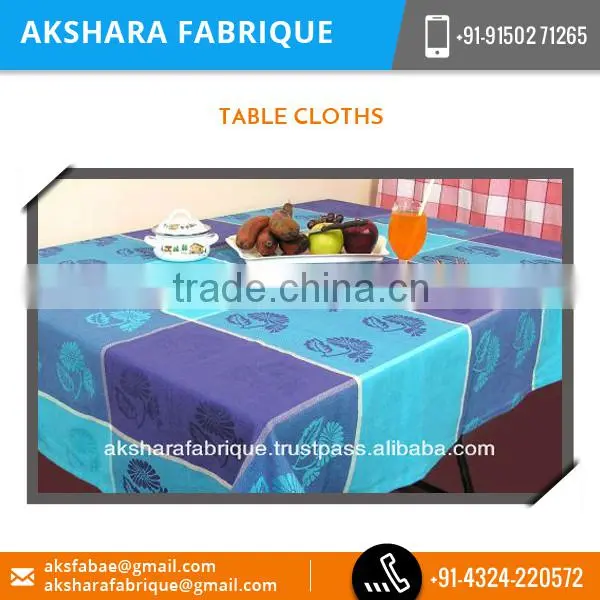 Soft and Skin-Friendly Nature 100% Cotton Table Cloth Price