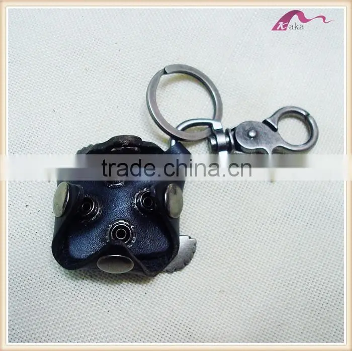 Specialized Custom Hign Quality Metal Eagle Leather Keychains For Men