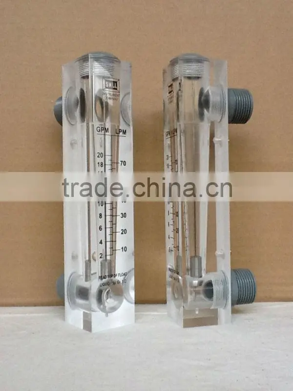 20GPM Water flow meter acrylic rotameter