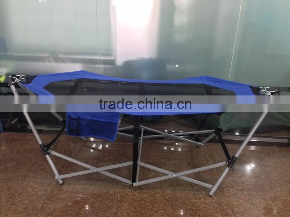 outdoor mesh hammock with steel tube frame