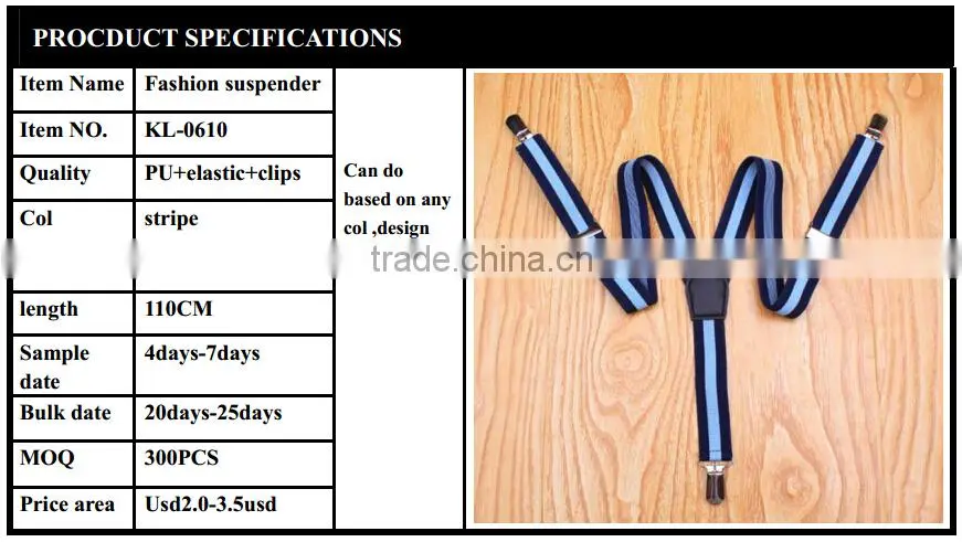 lady fashion elastic suspender
