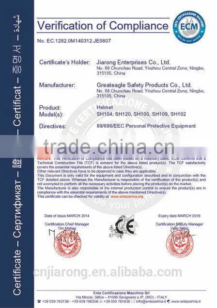 Familiar with ODM factory various suspensions safety helmet red