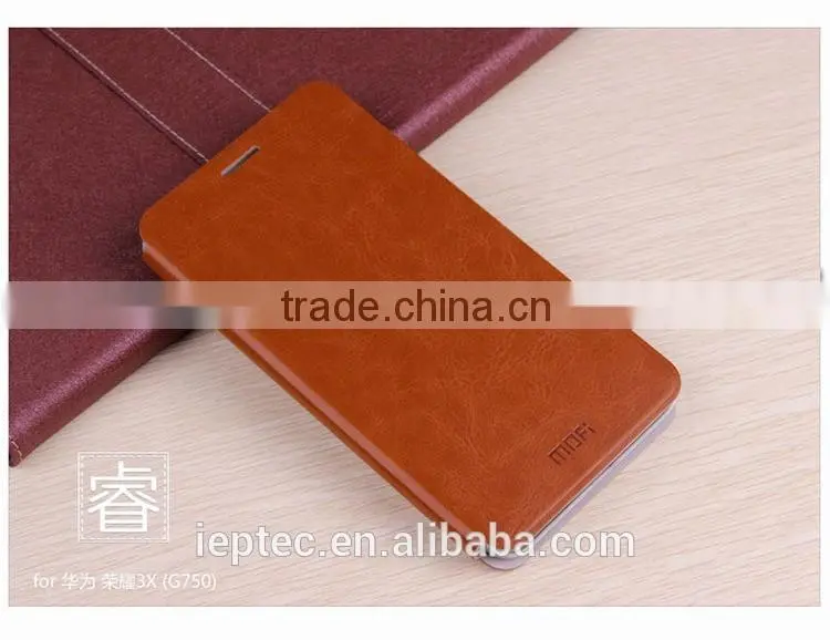 MOFi Case Cover for Huawei Honor 3X G750 , Leather Back Case for Huawei Ascend G750