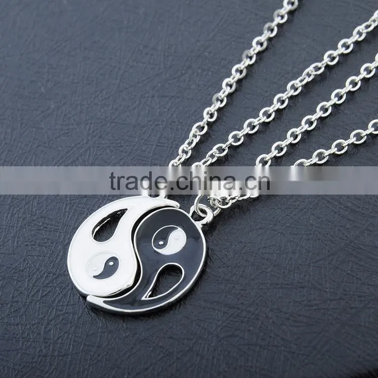 2015 hot sale classic yinyang couple necklace