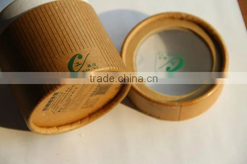 Brown Craft Paper Box with Clear Plastic Cover