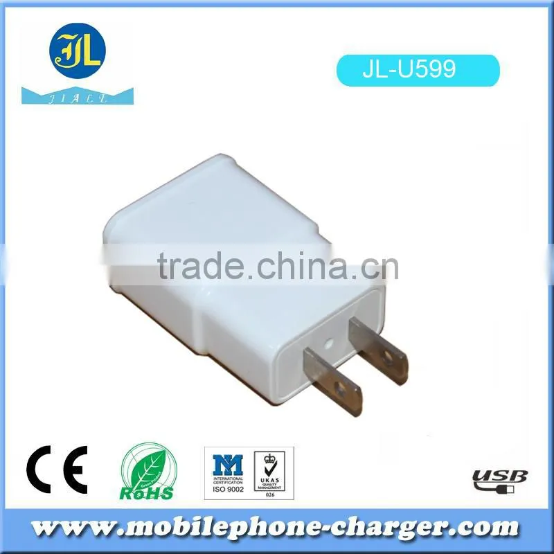 New products consumer electronics dual usb travel charger 5V 2A mobile accessory
