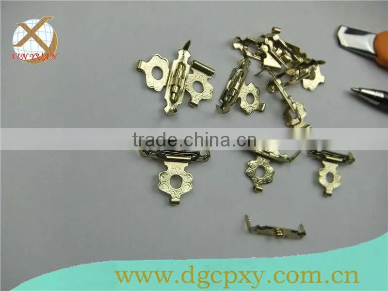 golden wooden jewelry box lock