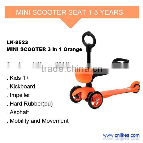 mini wholesale kick 3 in 1 scooter