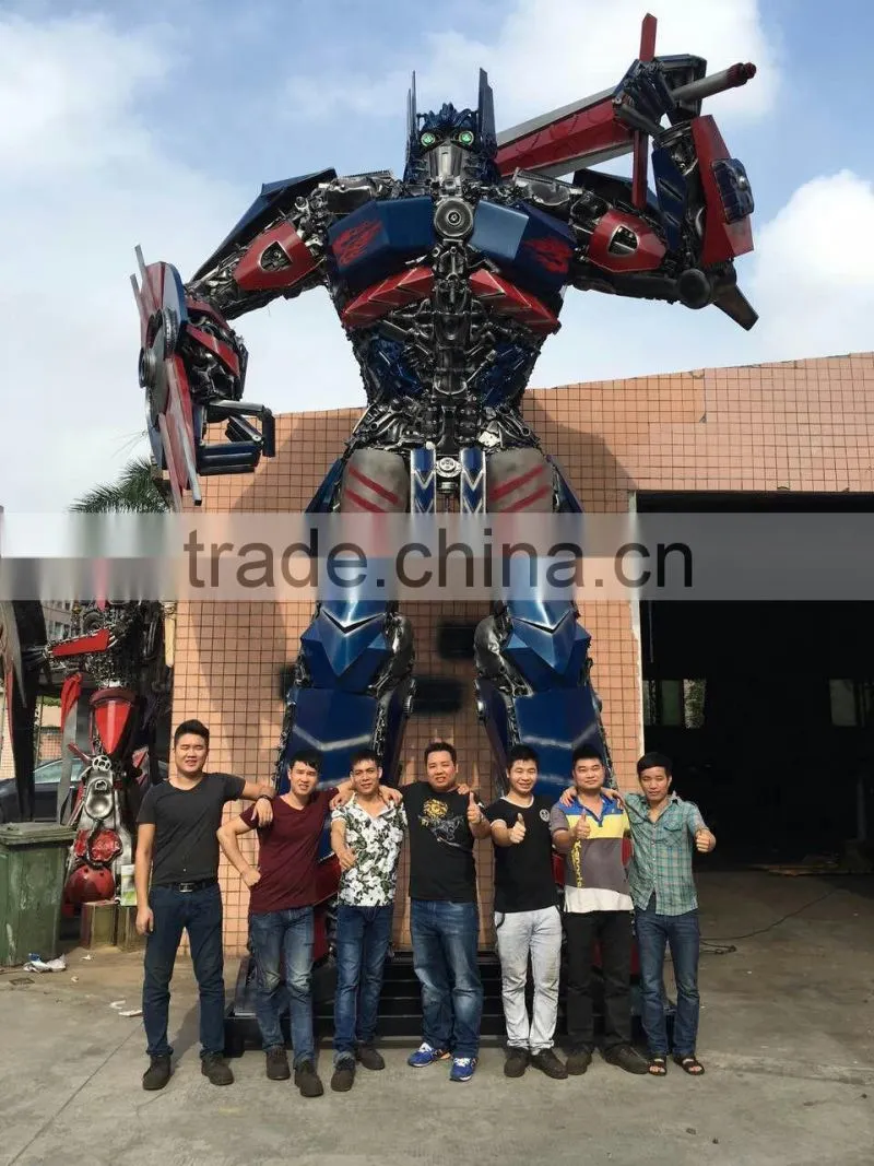 Large Modern Famous Arts Iron Sculpture for Outdoor decoration 7 meters high Optimus prime
