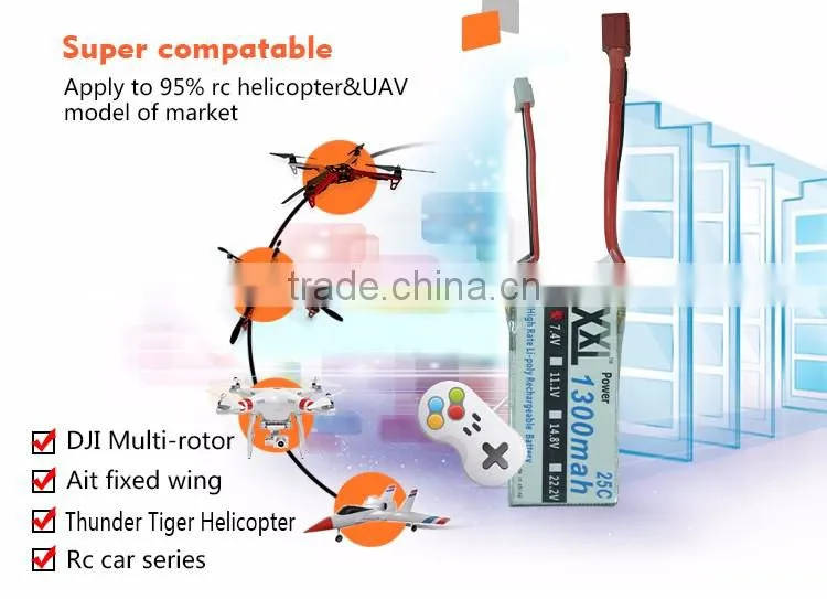 rechargeable Li-Polymer Battery 3.7V 1300mAh lithium polymer li-ion polymer batteries