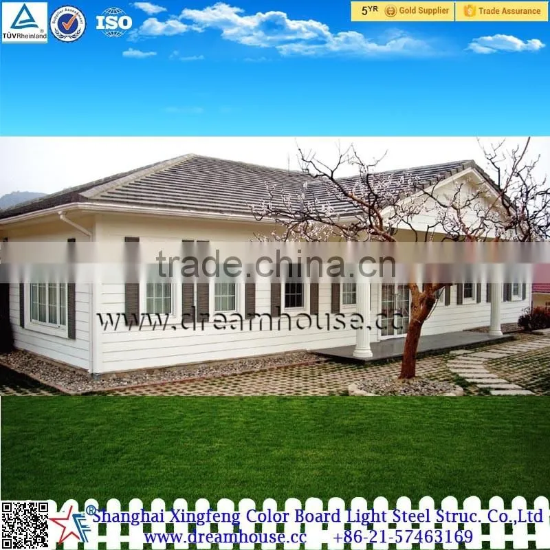 china luxury light steel villa prefabricated villa