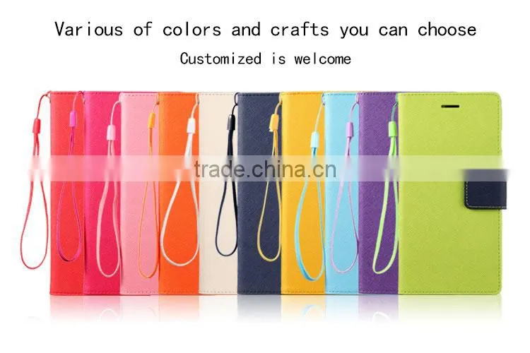 Various of colors transparent leather+ pc phone case for iphone 6